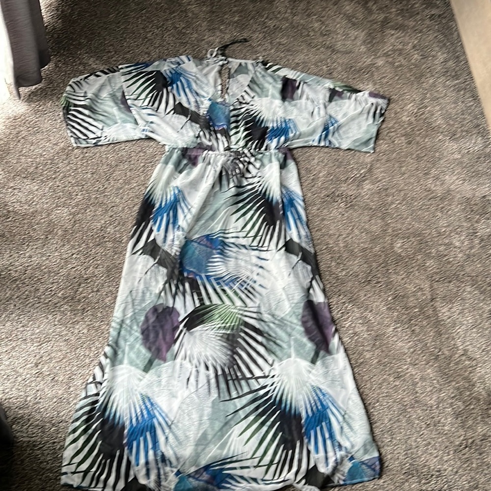 Beach Cover Up multi color pattern size large
